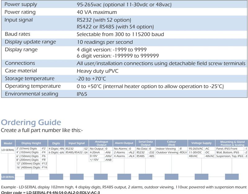 ld-serial specification 0